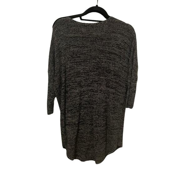 Express Gray and Black Low Cut V Neck Knit Sweater - Size Medium - Picture 5 of 5